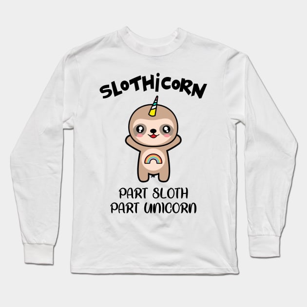 Slothicorn Long Sleeve T-Shirt by NotoriousMedia